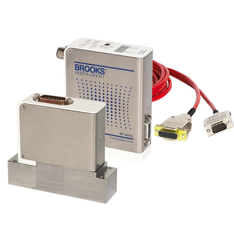 BROOKS GF120xHT Series Metal Sealed High-Temperature Thermal Mass Flow Controllers & Meters